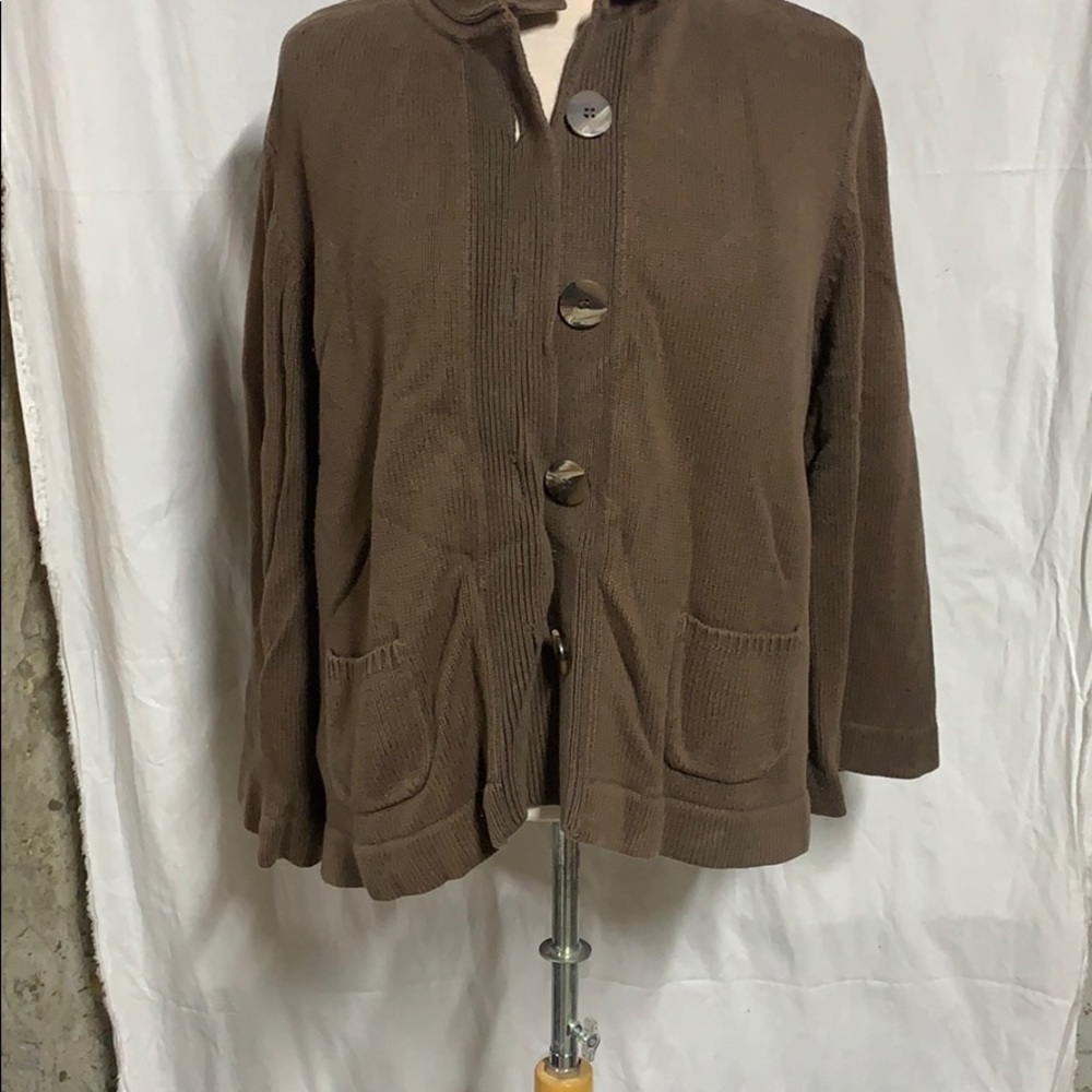 Brown cardigan
